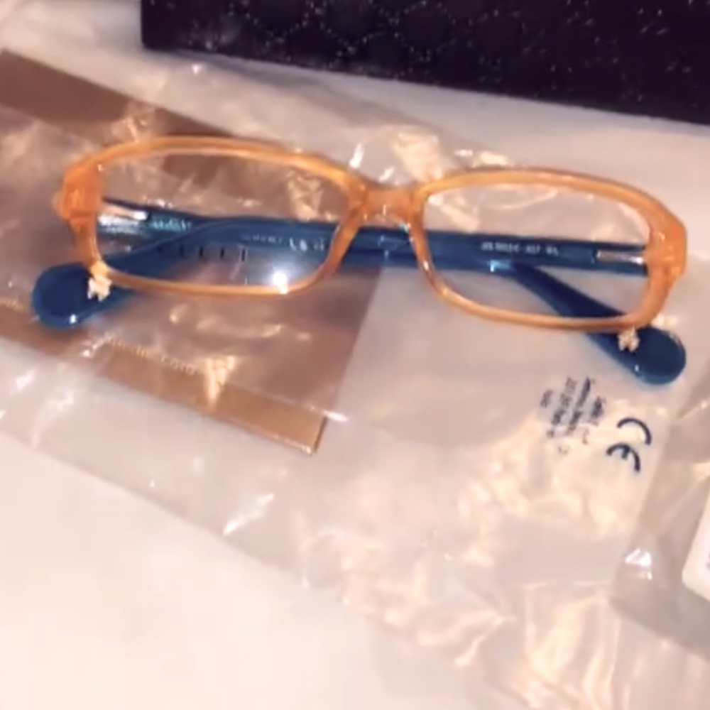 Gucci kids eye glasses orange blue